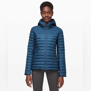 Lululemon Pack It Down Jacket Blue Quilted Puffer Coat Medium